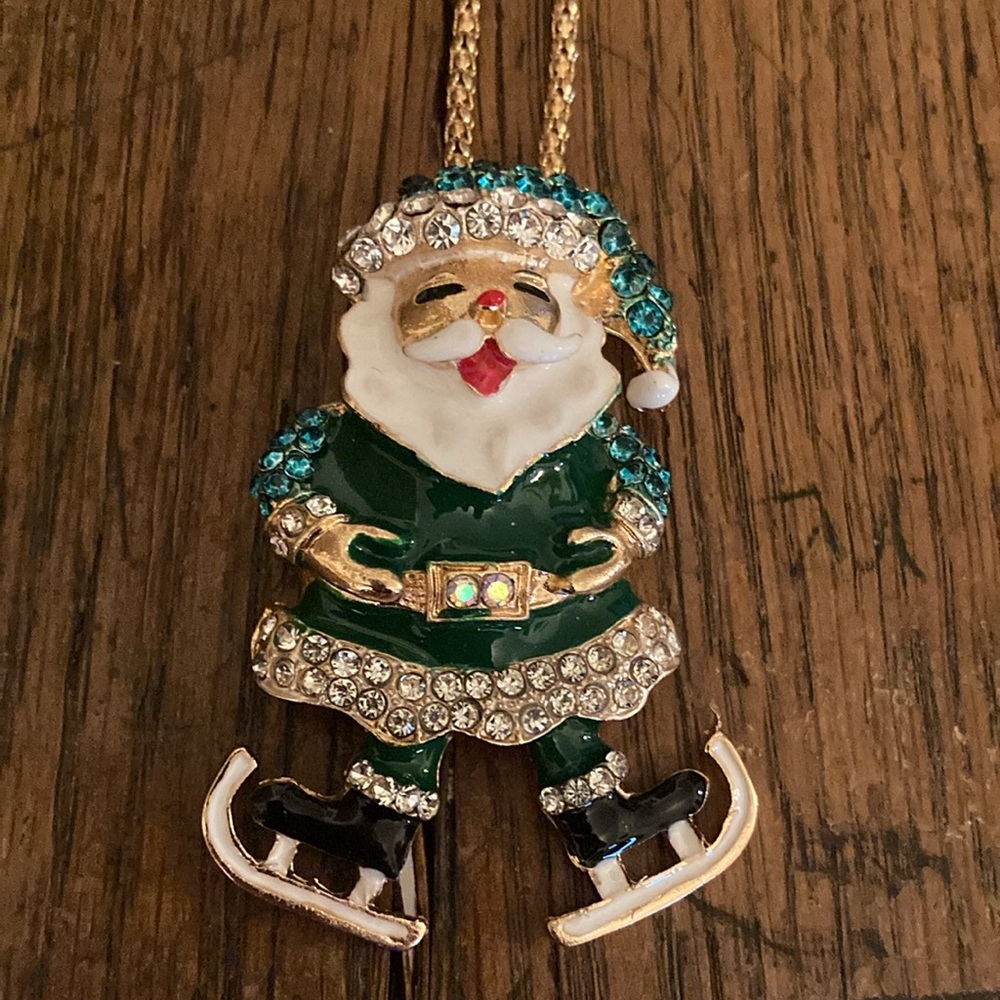 Betsey Johnson Santa Claus Necklace &/or Purse Charm NWT - Picture 2 of 6